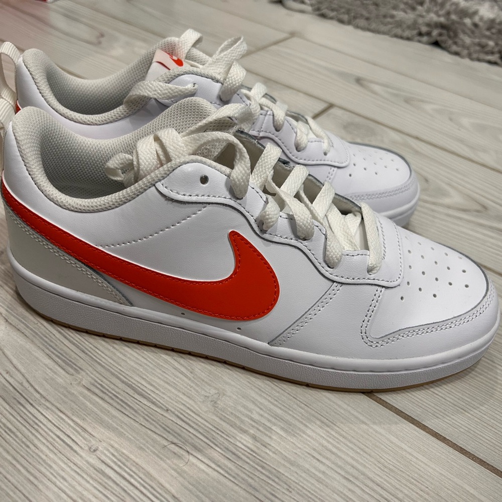 NIKE Court Borough Low 2 GS White/Orange